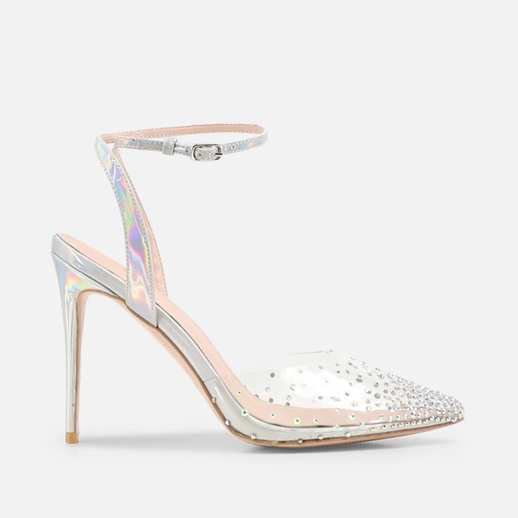 Women’s Spikaqueen Crystal Embellished Stiletto High Heel Pumps in Iridescent - Picture 3 of 5